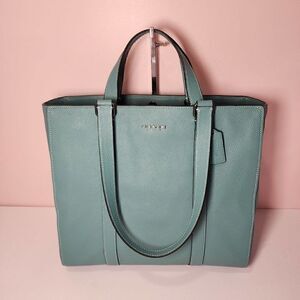 NWT COACH C8157 Tote Hudson Double Handle Teal Blue Green